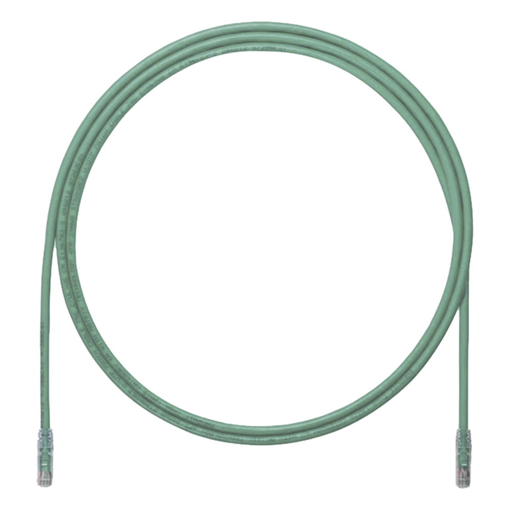 Cable de Parcheo UTP, Cat6A, 24 AWG, CM, Color Verde, 1.52 Metros (5 Pies)