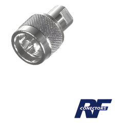 Adaptador en linea de conector FME Macho a N Macho.