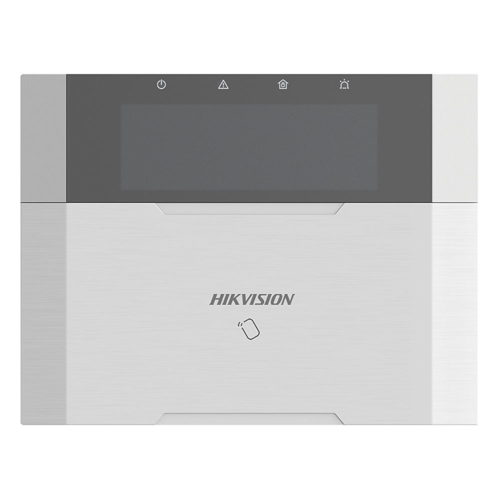 (AX HYBRID PRO) Teclado Compatible con el Panel Hybrid Pro Hikvision DS-PHA64-LP y DS-PHA64-LP(B) / Pantalla LCD / 2 zonas cableadas / 1 salida de alarma / 64 Llaveros