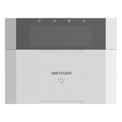 (AX HYBRID PRO) Teclado Compatible con el Panel Hybrid Pro Hikvision DS-PHA64-LP y DS-PHA64-LP(B) / Pantalla LCD / 2 zonas cableadas / 1 salida de alarma / 64 Llaveros