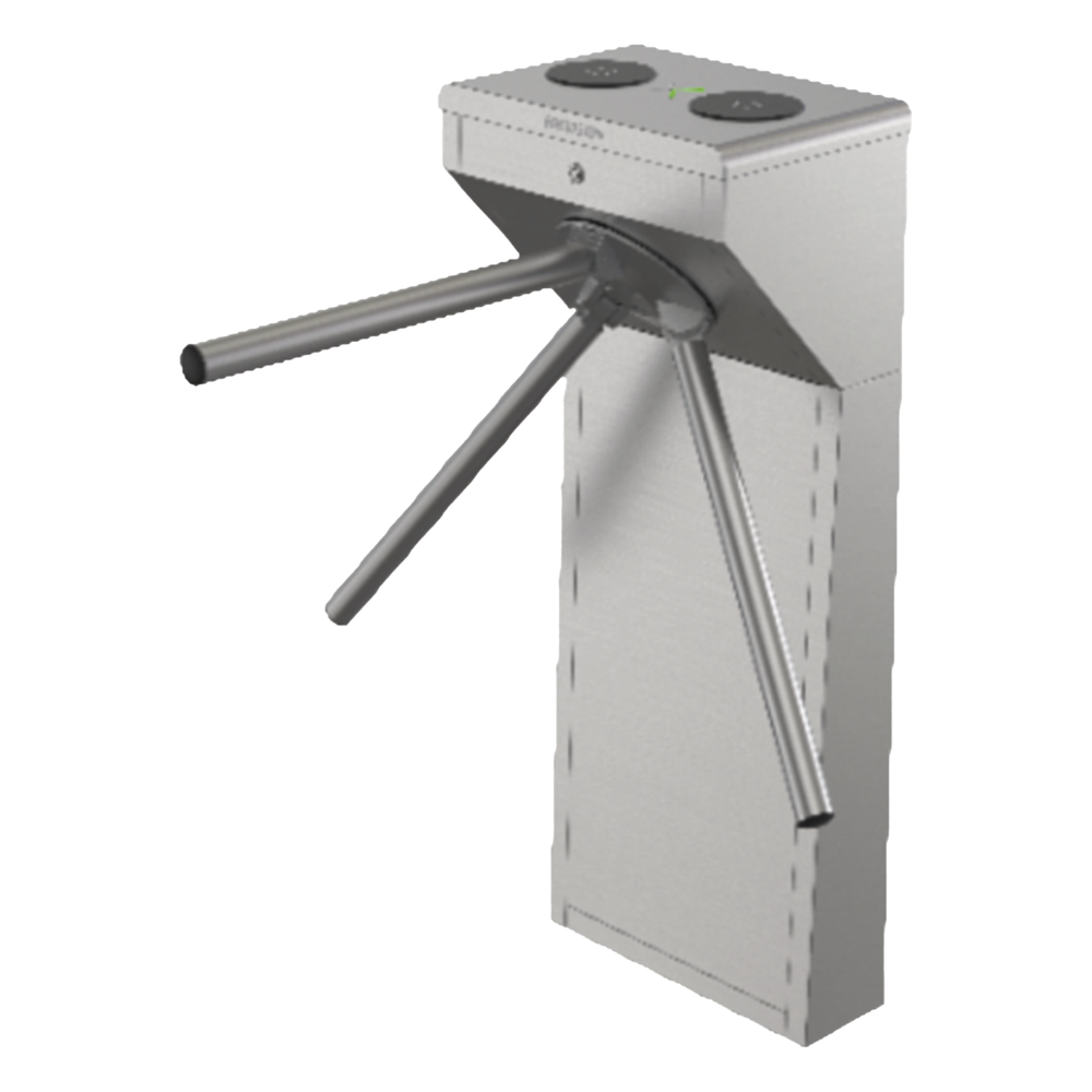 Torniquete Trípode Bidireccional de Acero Inoxidable SUS304 / 2 Millones MCBF  / Apertura en Caso de Emergencia / Integrable con cualquier Sistema de Control de Acceso / Indicadores LED de Entrada-Salida