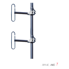 Antena Base UHF, 2 Dipolos, 406-512 MHz, 500 W, N Macho.