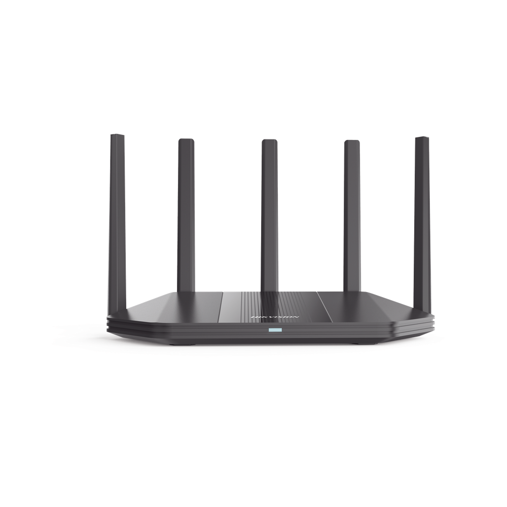 Router Inalámbrico / Wifi 6 / Hasta 1800 Mbps / MESH / Doble Banda AC (2.4 GHz y 5 GHz) / 4 Puertos 1000 Mbps /  5 Antenas Omnidireccional / Interior / Beamforming Optimizado /  Administración Gratuita desde la Nube