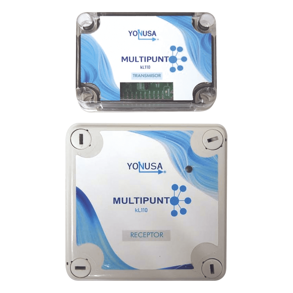 KIT Transmisor / Receptor Inalámbrico para KLT110 / 1 KM Linea de Vista / Multi-Punto Soporta 10 Equipos