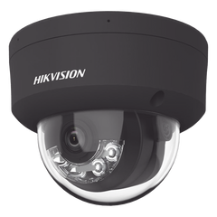 Domo IP 4 Megapixel / Color Negro / Lente 2.8 mm / Dual Light (30 mts Luz Blanca + 30 mts IR) / 2 Micrófonos Integrados / ACUSENSE / Exterior IP67 / IK10 / WDR 120 dB / PoE / ONVIF / Micro SD / Metal / ACUSEEK