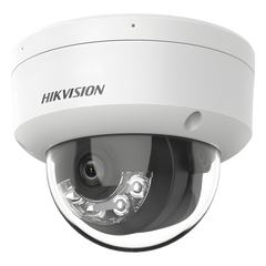 [Dual Light] Domo IP 6 Megapixel / Lente 2.8 mm / 30 mts IR + 30 mts Luz Blanca / Micrófono Integrado / Antivandálico IK08 / ACUSENSE Lite / Exterior IP67 / H.265 / PoE / ONVIF / Micro SD