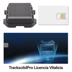 KIT Localizador 4G con carga solar / Semiautónomo / Rastreo de contenedores / Cajas de tráiler / Alarma de sabotaje audible / Incluye Licencia vitalicia VTSCX y SIM de datos SIM500MB2Y