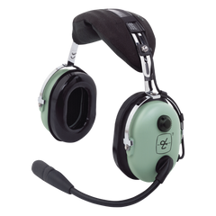 Auriculares de ala fija con atenuación de ruido pasivo para aviación general