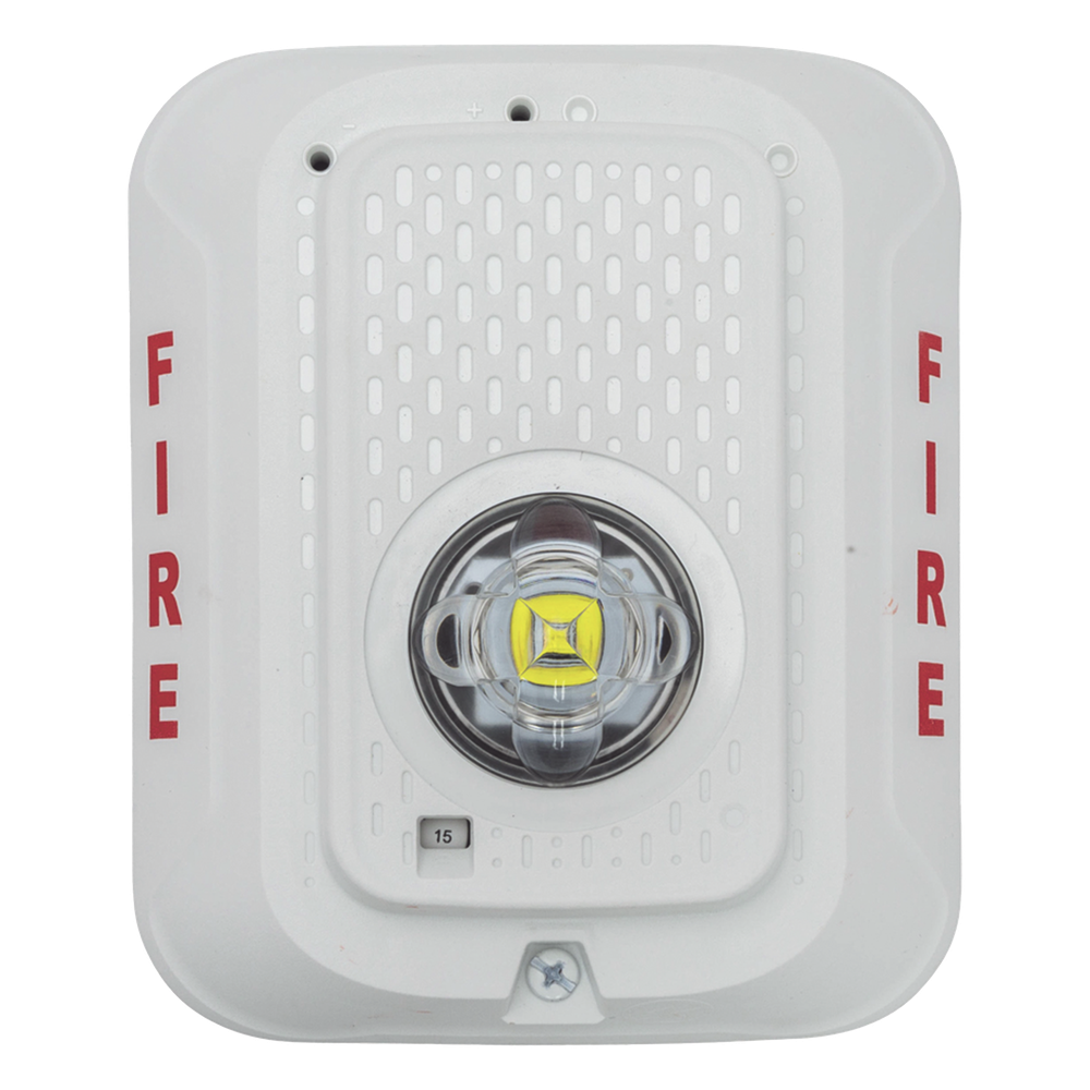 Lámpara estroboscópica LED para pared, sin bocina, candela seleccionable, color blanco, compatible con SpectrAlert