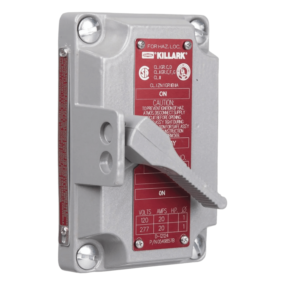 Tapa P/Interruptor Serie XS D/ 2 Polos 20 A 120/277 V CA.