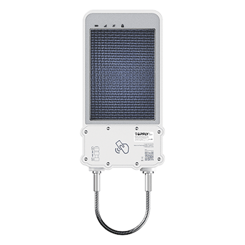 Cerradura Inteligente GPS con Energía Solar / SolarGuardX 100 / Seguimiento de Activos LTE Cat-M1 / Desbloqueo por RFID BLE OTA / Impermeable IP67 / Detección de Movimiento / Alarma de Bloqueo / Batería 14400mAh / Seguridad de Datos M
