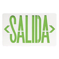 Letrero LED de Emergencia SALIDA / Voltaje Dual 120/240 VAC / Montaje Universal / Batería Ni-Cd Incluida