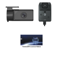 KIT Dashcam con sistema de control ADAS (asistencia de manejo) y Camara de cabina (CI03) / Multiples alarmas /Comunicación dos vías / ideal para flotas vehiculares / Facil instalacio / Incluye licencia vitalicia plataforma TrackSolidPro