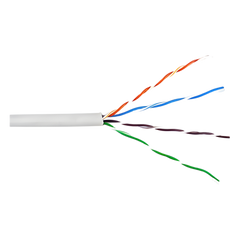 Bobina de Cable de 305 Metros (1000 Pies) UTP Cat6 Riser / Color Blanco / UL, CMR, Probado a 350 Mhz / Para Aplicaciones de CCTV, Redes de Datos, IP Megapixel, Control RS485