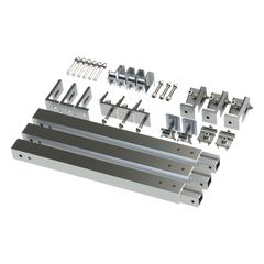 Caja de accesorios de aluminio  anodizado para montaje VEKTOR8R2700 , arreglo 1X2para techo