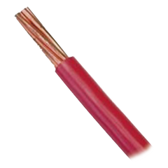 Cable Eléctrico de Cobre Recubierto THW-LS Calibre 6 AWG 19 Hilos Color Rojo (100 metros)