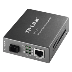 Convertidor Fibra Óptica WDM Monomodo / 1 puerto RJ45 10/100 Mbps / 1 puerto SC/UPC 100 Mbps /  Hasta 20 Km / Para su Funcionamiento Requiere el Modelo MC111CS / Plug and Play