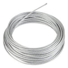 Rollo o carrete de 300 Metros de Retenida de 1/8" de Alta Resistencia, Galvanizado clase A.