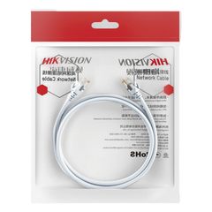 Cable de Parcheo (Patch Cord) / UTP / Cat. 6 (24 AWG) / 1 Metro (3.28 Pies) / Color Blanco / Ideal para PoE+ / Interior