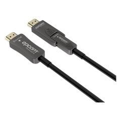 Cable HDMI Óptico Activo| 4K Real | 30 m | 18 Gbps | 4K@60Hz 4:4:4 | HDMI 2.0b | HDCP 2.2 | HDR | ARC | Conector RX Desmontable | Plug and Play