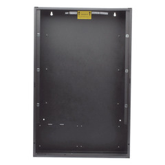 Caja posterior de 3 niveles para gabinete de panel contra incendio NOTIFIER, acero calibre 16, color negro