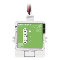 Módulo de atenuación PowPak inalámbrico con control 0-10 V de hasta 60 mA e interruptor de 8 A, 120/277 V, tecnología Clear Connect RF, compatible con hub Vive de Lutron