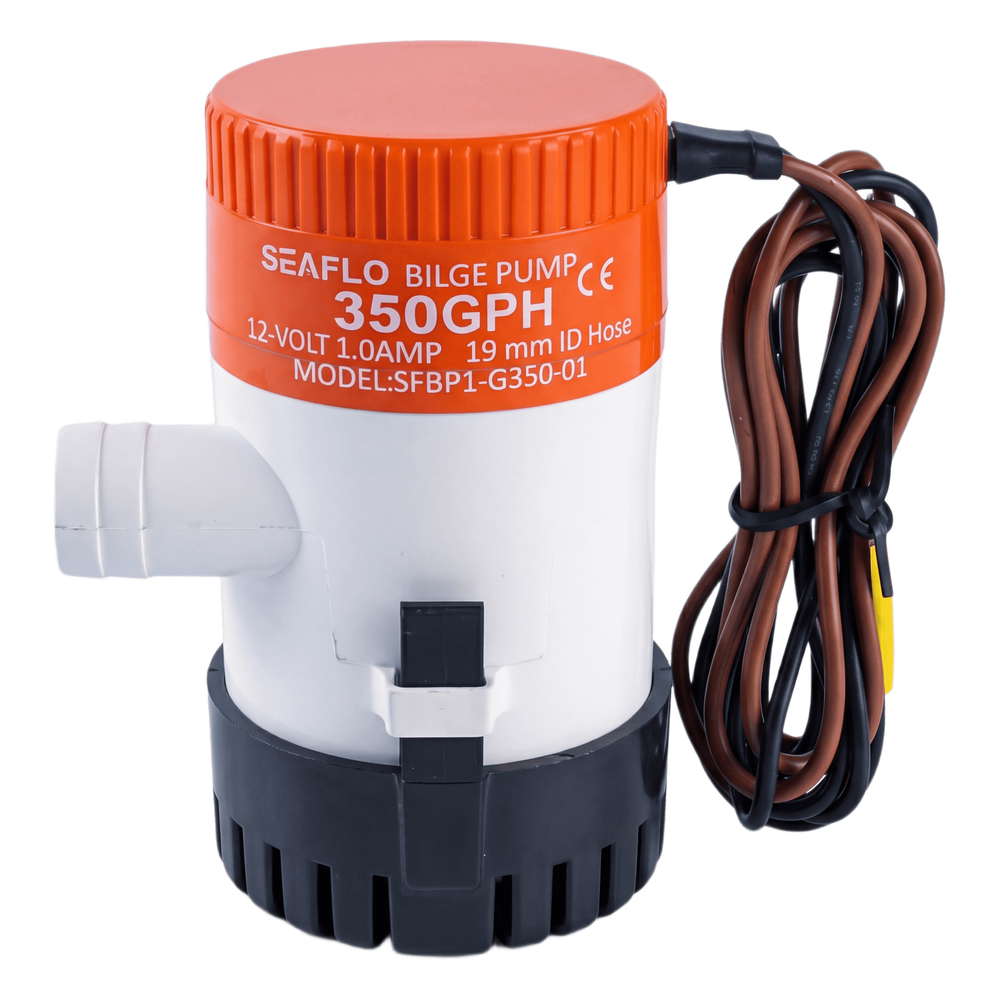 Bomba Achique SEAFLO SFBP1-G35-01 / 350 GPH (1325 LPH) / 12V CD / No Automática / Anti-Airlock / Sellos Herméticos / Filtro Removible