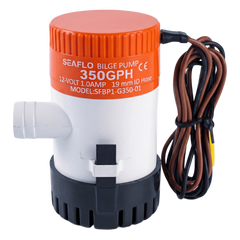 Bomba Achique SEAFLO SFBP1-G35-01 / 350 GPH (1325 LPH) / 12V CD / No Automática / Anti-Airlock / Sellos Herméticos / Filtro Removible