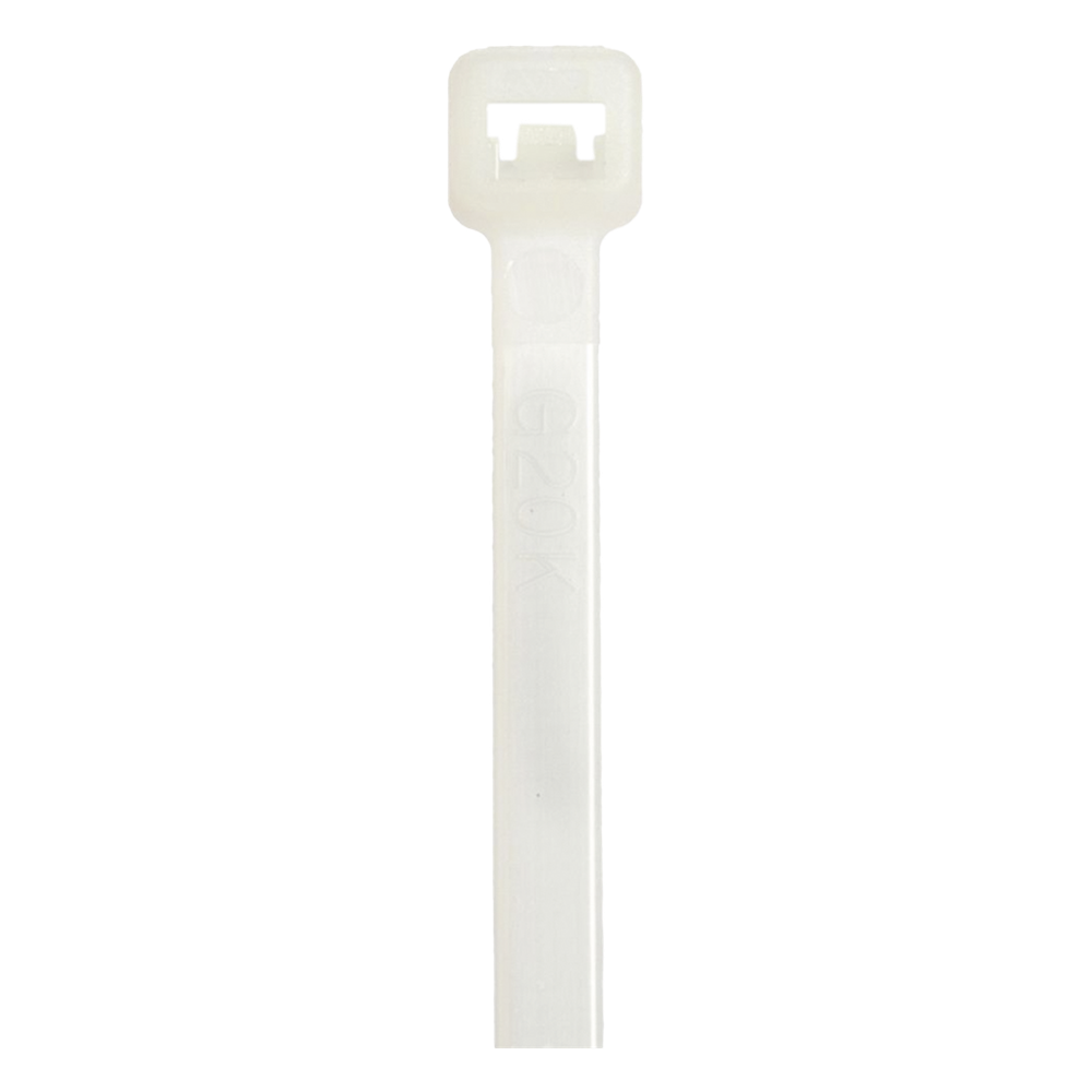 Cincho de Nylon 6.6 StrongHold™, 533mm largo x 7.6mm ancho, Color Natural, Plenum, Paquete de 100pz