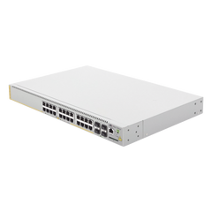 Switch PoE+ Administrable CentreCOM GS970M, Capa 3 de 24 Puertos 10/100/1000 Mbps + 4 SFP Gigabit, 370 W