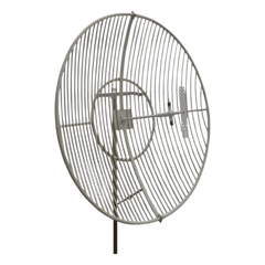 Antena Parabólica de Rejilla | 824-894 MHz | 21 dBi de Ganancia | Cubre muy bien la Banda 5 (850 MHz) Celular. Antena Donadora que se utiliza para los amplificadores de señal celular para cubrir comunidades alejadas.
