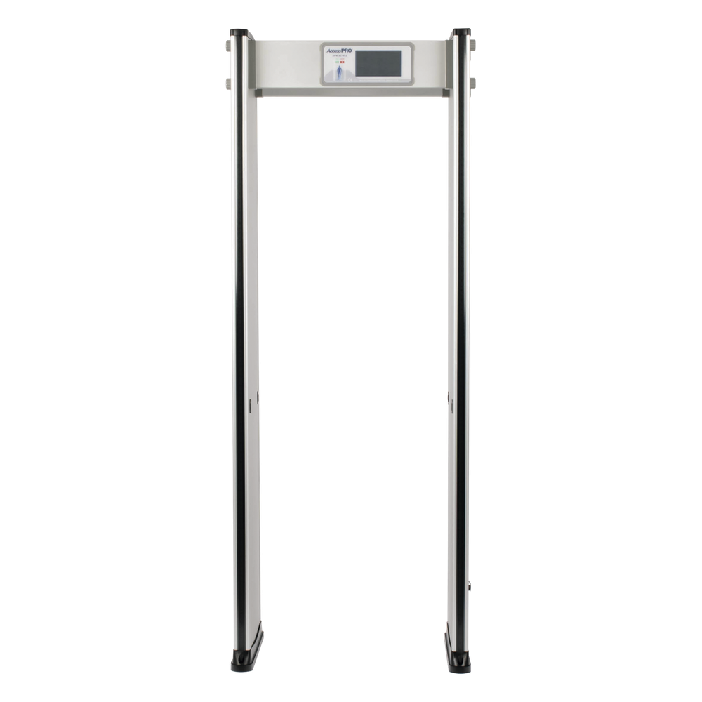 Detector de Metales de 18 Zonas / Arco para Interiores / 50 Inspecciones por Minuto / Sensor Infrarrojo Anti-Falsas / Contador Integrado / 8 Programas Precargados