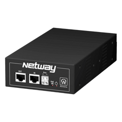 Inyector Midspan un solo puerto Hi-PoE para desempeño estándar y mejorado de energía, para infraestuctura de red