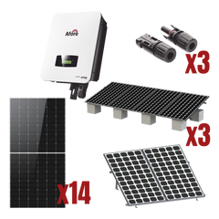 Kit Solar Interconexion  / 8kW  220Vca / Inversor AFORE / Montaje Incluido