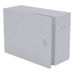 Gabinete para instalación de 1 Batería , Fabricado en Lámina Galvanizada, Accesorios para poste (No incluidos)