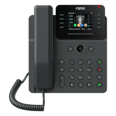 Teléfono IP Wi-Fi Empresarial,Bluetooth, 12 líneas SIP, pantalla a color 2.8", PoE, puertos Gigabit, conferencia local de 6 vías.