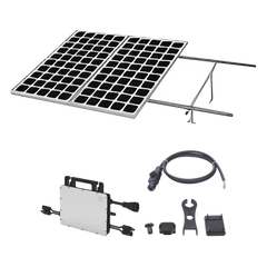 Kit Solar para Interconexión de 1.1 KW de Potencia Pico 220Vcc con Microinversor 1KW y 2 Módulos de 550 W (Incluye Montaje )