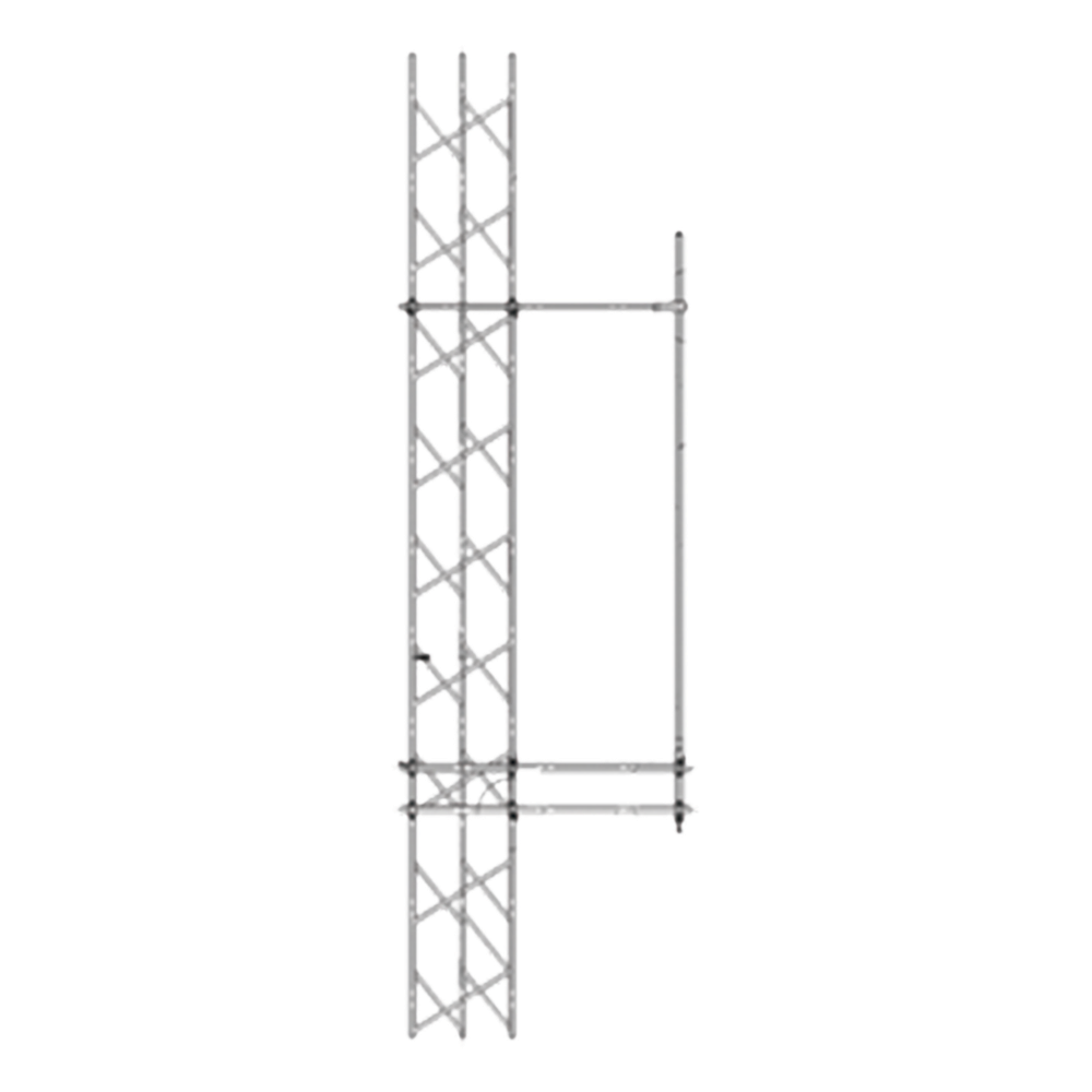 Montaje Lateral Ajustable en Kit para Montaje de Antenas de 6.35 cm. de Diámetro-Base y 91 cm. de Distancia de Separación a la Torre.