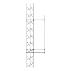 Montaje Lateral Ajustable en Kit para Montaje de Antenas de 6.35 cm. de Diámetro-Base y 91 cm. de Distancia de Separación a la Torre.