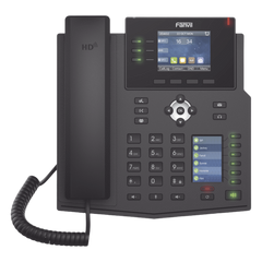 Teléfono IP Empresarial con Estándares Europeos, 12 lineas SIP con pantalla a color, 30 teclas DSS/BLF, puertos Gigabit, IPv6, Opus , PoE/DC