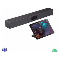 Barra de Videoconferencia A10 de Yealink para Salas Pequeñas con Android Integrado para Microsoft Teams y Modo BYOD - Incluye Panel Touch