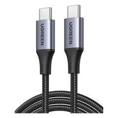 Cable USB-C a USB-C | 2 Metros | Potencia de Carga 240W | 48V/5A | PD3.1 /3.0 | 480 Mbps | Chip E-Market | Carcasa de Aluminio | Nylon Trenzado.
