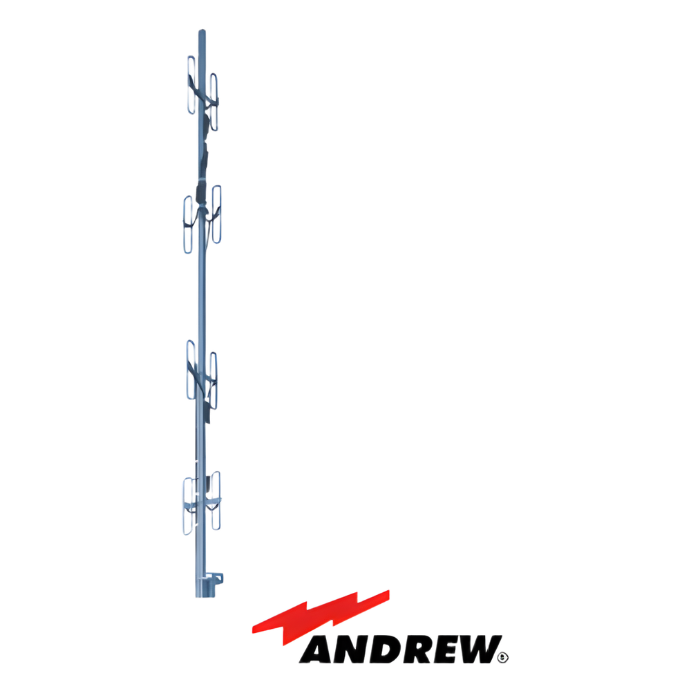 Antena base de 8 Dipolos, 450 - 470 MHz, resistente a humedad y diseño robusto