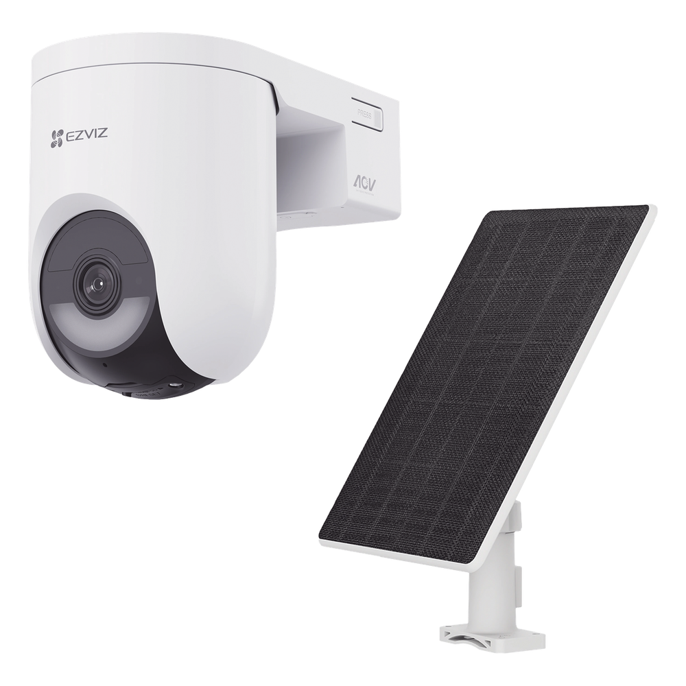 Kit Cámara PT 4G y Wi-Fi / 2K+ (4Megapixel)  / IA Detección Humano-Vehiculo / Audio de Dos Vías / Color Nocturno / Batería 5200 mAh / IP65 / Incluye  Panel Solar 5W IP65