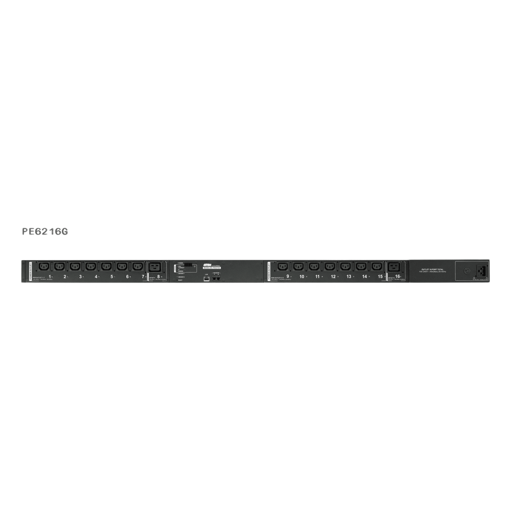 PDU Inteligente Eco ATEN | 16-24 Salidas AC | Monitoreo Remoto IP | Control Individual por Puerto | Medición Energética en Tiempo Real | Gestión SNMP v1-v2-v3 | Seguridad SSL 128-bit | Sensores Ambientales Opcionales | Montaje Rack 0U