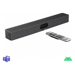 Barra de Videoconferencia A10 de Yealink para Salas Pequeñas con Android Integrado para Microsoft Teams y Modo BYOD - Incluye Control Remoto
