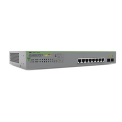 Switch PoE+ Gigabit WebSmart de 10 puertos 10/100/1000 Mbps (2 x Combo) + 2 puertos gigabit SFP (Combo), 75 W