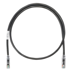 Cable de Parcheo UTP Categoría 6, con Plug Modular en Cada Extremo - 1 Metro (3.28 Pies) - Negro