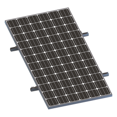 Kit De Minirieles Para Panel Solar Arreglo 1X1 Para Instalación Plano En Lámina