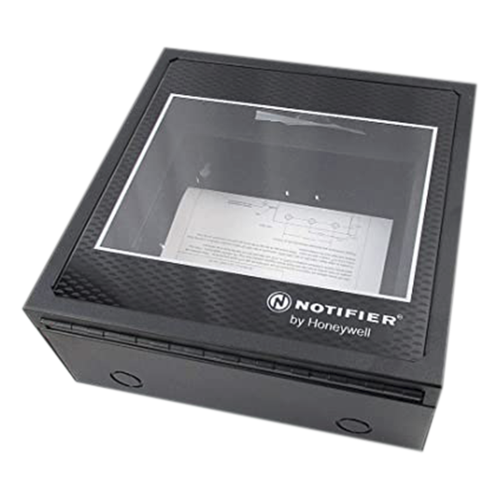 Gabinete de montaje en superficie para anunciador NCA-2 y módulo de red NCM, color negro